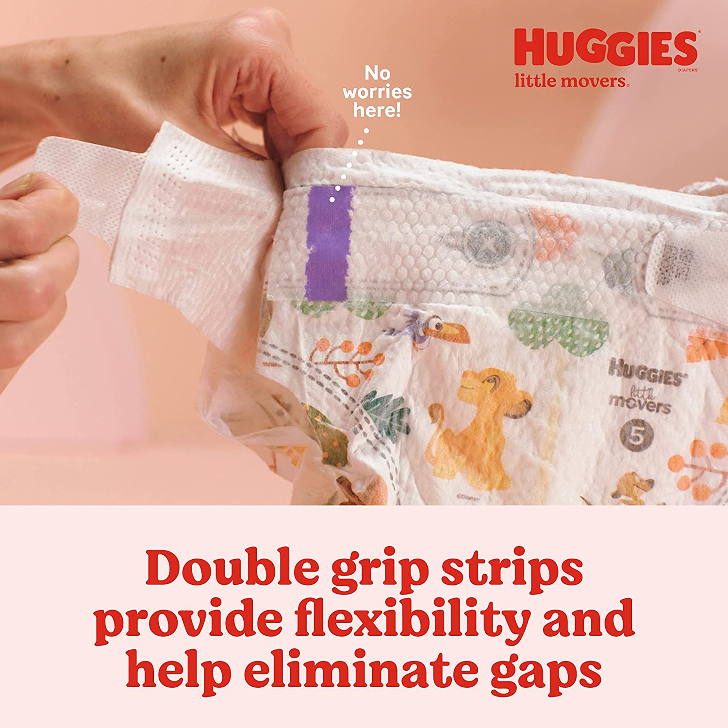 Baby Diapers Size 3 (16-28 lbs), 156 Ct, Huggies Little Movers - Image 4